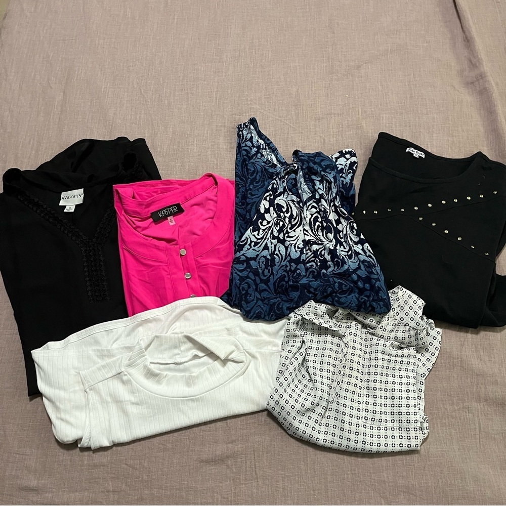 Bundle Assorted Women's Plus Size Tops Size Xl Or… - image 2